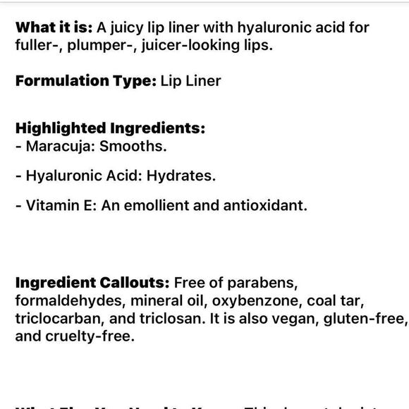 🌻 Tarte Spiced Ginger Maracuja Juicy Lip Liner New FullSz - Picture 4 of 5